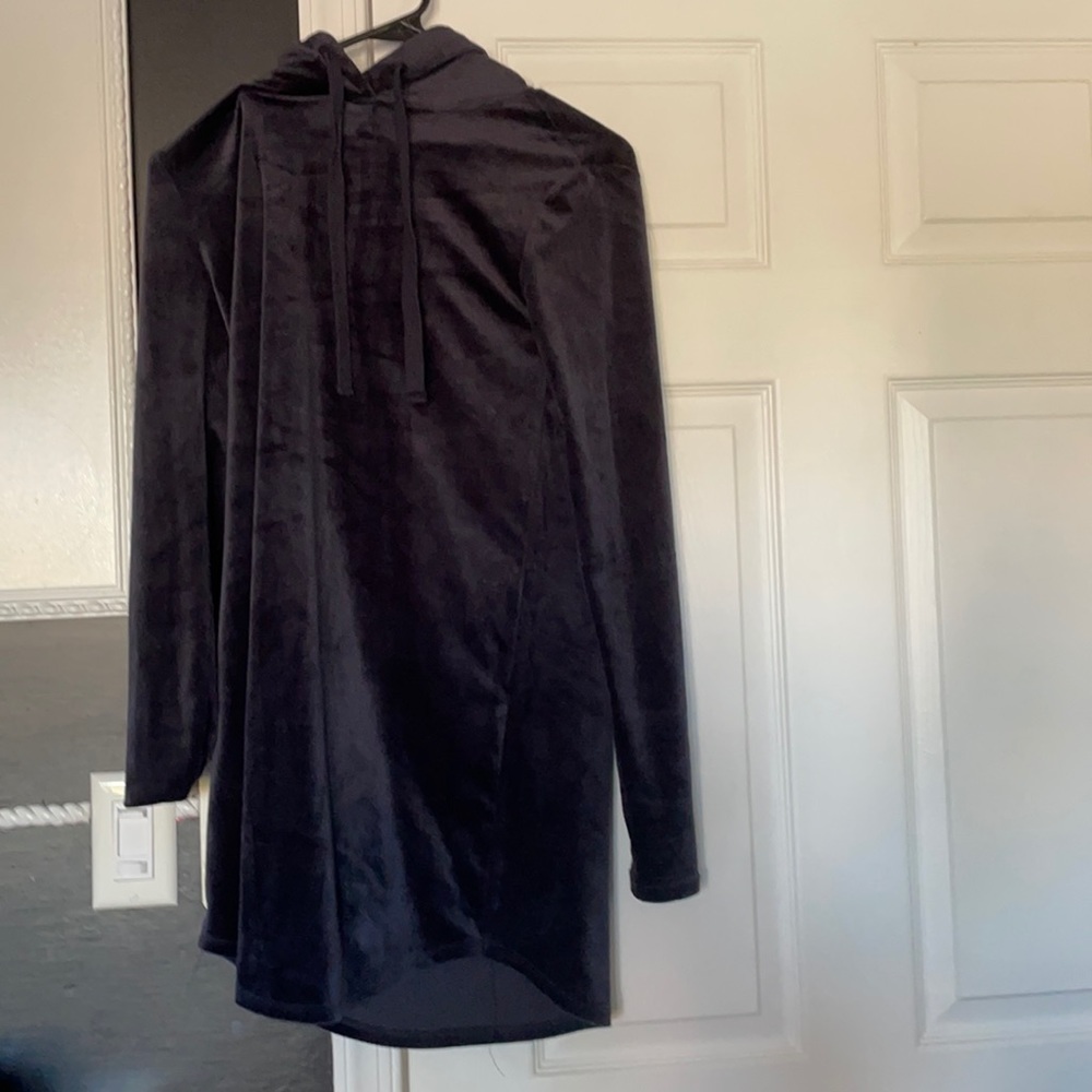GARAGE navy blue hooded dress size XS